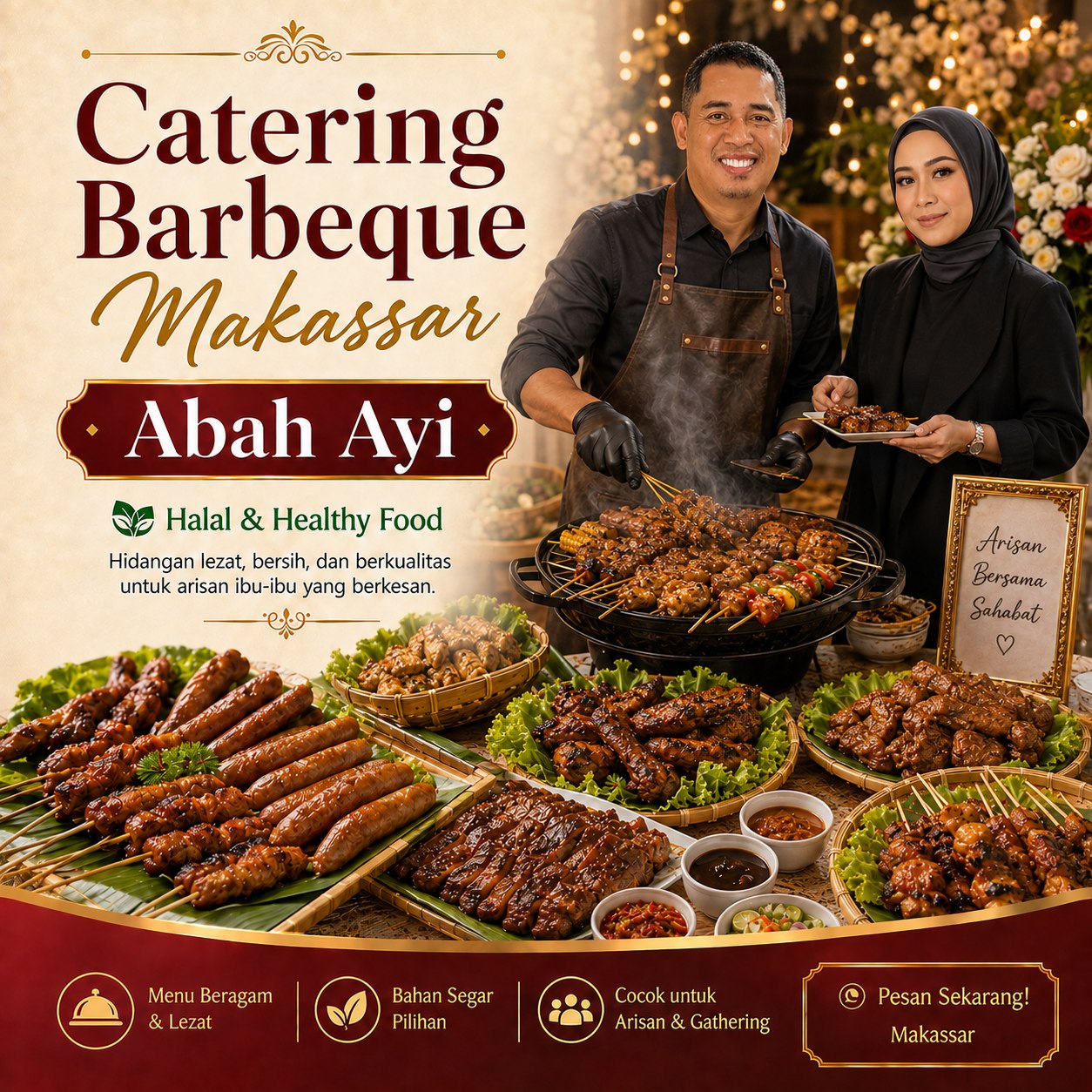 Catering barbeque Abah Ayi di Makassar