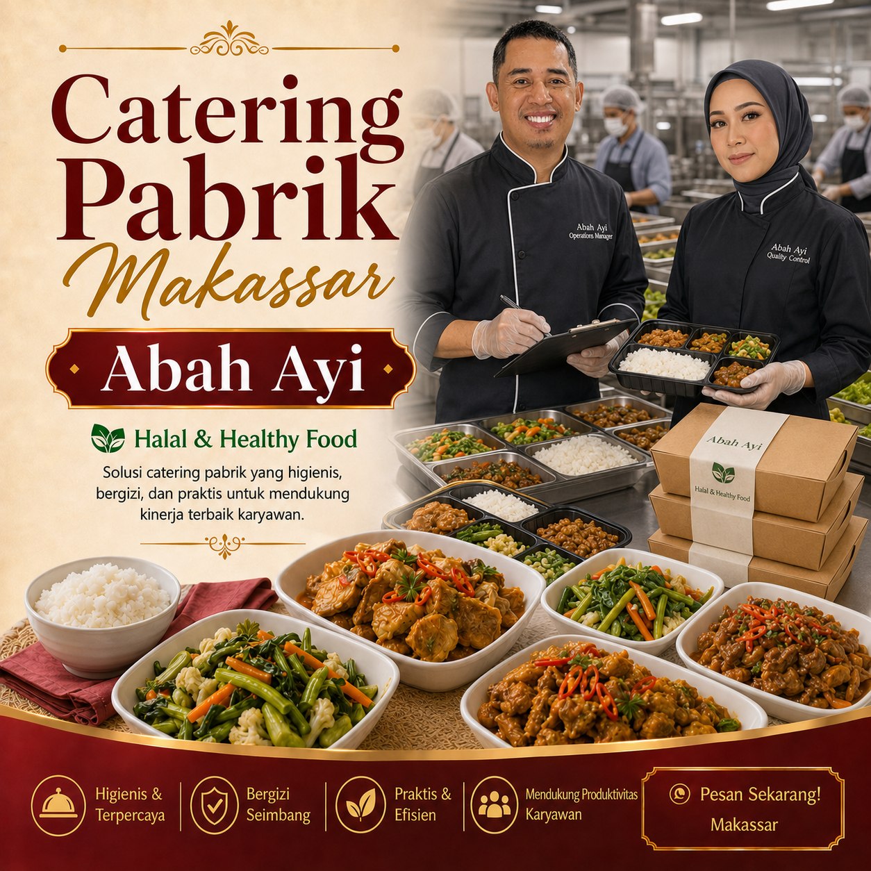 Catering pabrik Makassar Abah Ayi